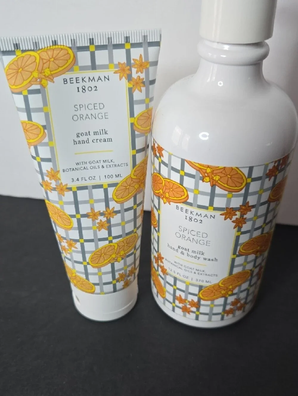 Beekman 1802 Spiced Orange Goat Milk Hand Cream & Hand/Body Wash NEW